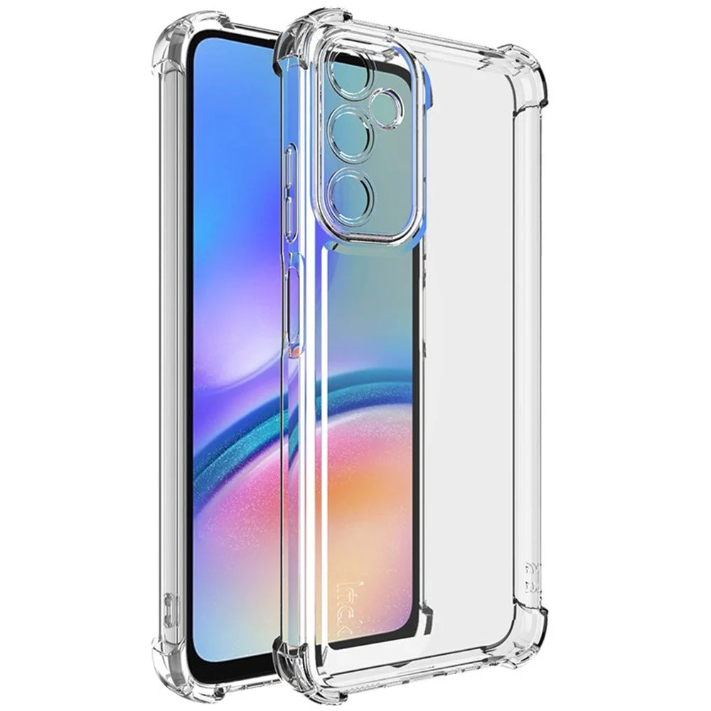 IMAK UX-4 Series for Samsung Galaxy A05s 4G Case Straight Frame Four Corner Shockproof Clear TPU Cover - 1