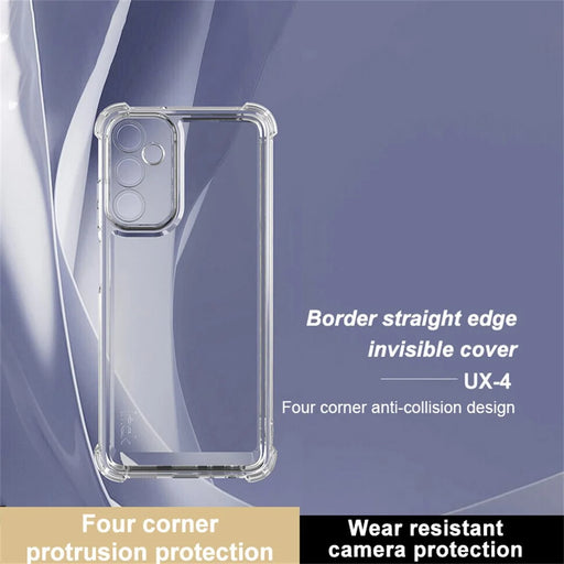 IMAK UX-4 Series for Samsung Galaxy A05s 4G Case Straight Frame Four Corner Shockproof Clear TPU Cover - 2