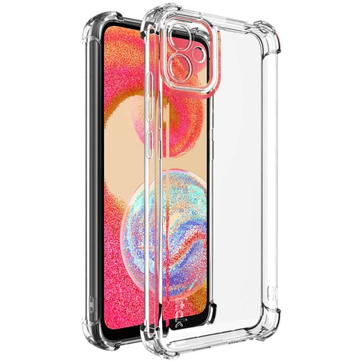 IMAK UX-4 Series for Samsung Galaxy F04 4G / M04 4G / A04e 4G Case Straight Frame Four Corner Shockproof Clear TPU Cover - 1