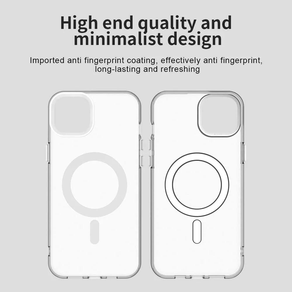 Candy Series For iPhone 15 Case Compatible with MagSafe PC+TPU+PET Anti-Drop Phone Cover - White - 6