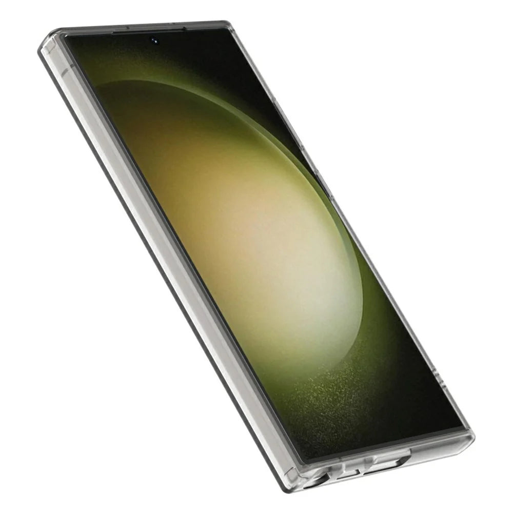 Candy Series For Samsung Galaxy S23 Ultra Magnetic Case PC+TPU+PET Anti-Drop Phone Cover - White - 7