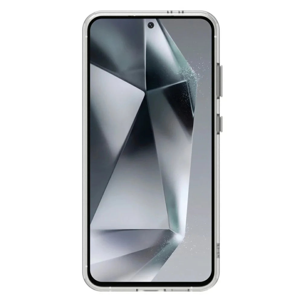 Candy Series For Samsung Galaxy S25 / S24 Magnetic Case PC+TPU+PET Anti-Drop Phone Cover - White - 3
