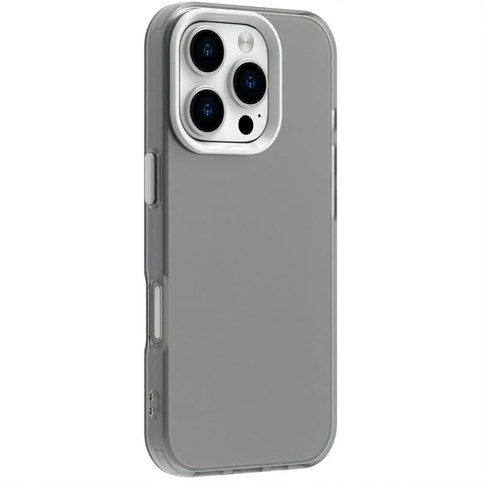Candy Series For iPhone 16 Pro Case PC+TPU+PET Anti-Drop Phone Cover - White - 3