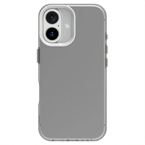 Candy Series For iPhone 16 Case PC+TPU+PET Anti-Drop Phone Cover - White - 1