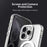 Candy Series For iPhone 16 Pro Case Compatible with MagSafe PC+TPU+PET Anti-Drop Phone Cover - White - 7