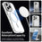 Candy Series For iPhone 16 Pro Max Case Compatible with MagSafe PC+TPU+PET Anti-Drop Phone Cover - White - 3
