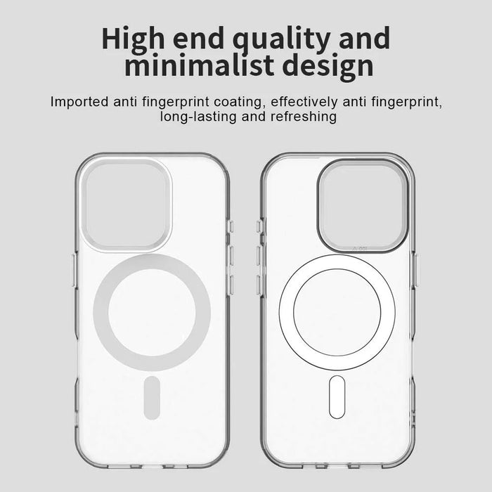 Candy Series For iPhone 16 Pro Max Case Compatible with MagSafe PC+TPU+PET Anti-Drop Phone Cover - White - 6
