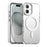 Candy Series For iPhone 16 Plus Case Compatible with MagSafe PC+TPU+PET Anti-Drop Phone Cover - White - 1