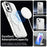 Candy Series For iPhone 16 Plus Case Compatible with MagSafe PC+TPU+PET Anti-Drop Phone Cover - White - 3