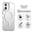 Candy Series For iPhone 16 Plus Case Compatible with MagSafe PC+TPU+PET Anti-Drop Phone Cover - White - 4