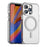 Candy Series For iPhone 13 Pro Max Case Compatible with MagSafe PC+TPU+PET Anti-Drop Phone Cover - White - 1