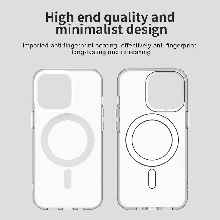 Candy Series For iPhone 14 Pro Case Compatible with MagSafe PC+TPU+PET Anti-Drop Phone Cover - White - 6
