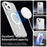 Candy Series For iPhone 14  /  13 Case Compatible with MagSafe PC+TPU+PET Anti-Drop Phone Cover - White - 3