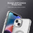 Candy Series For iPhone 14  /  13 Case Compatible with MagSafe PC+TPU+PET Anti-Drop Phone Cover - White - 7