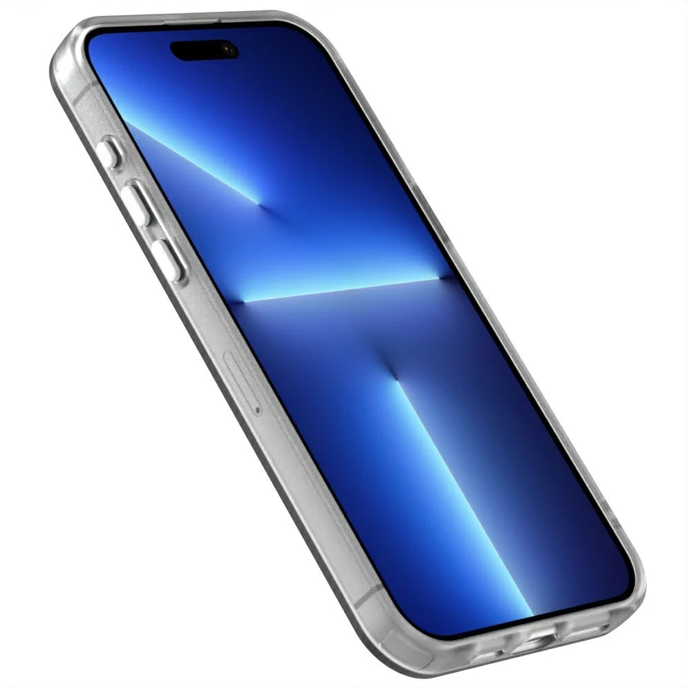 Candy Series For iPhone 15 Pro Max Case PC+TPU+PET Anti-Drop Phone Cover - White - 6
