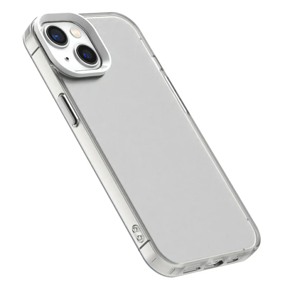 Candy Series For iPhone 15 Case PC+TPU+PET Anti-Drop Phone Cover - White - 5