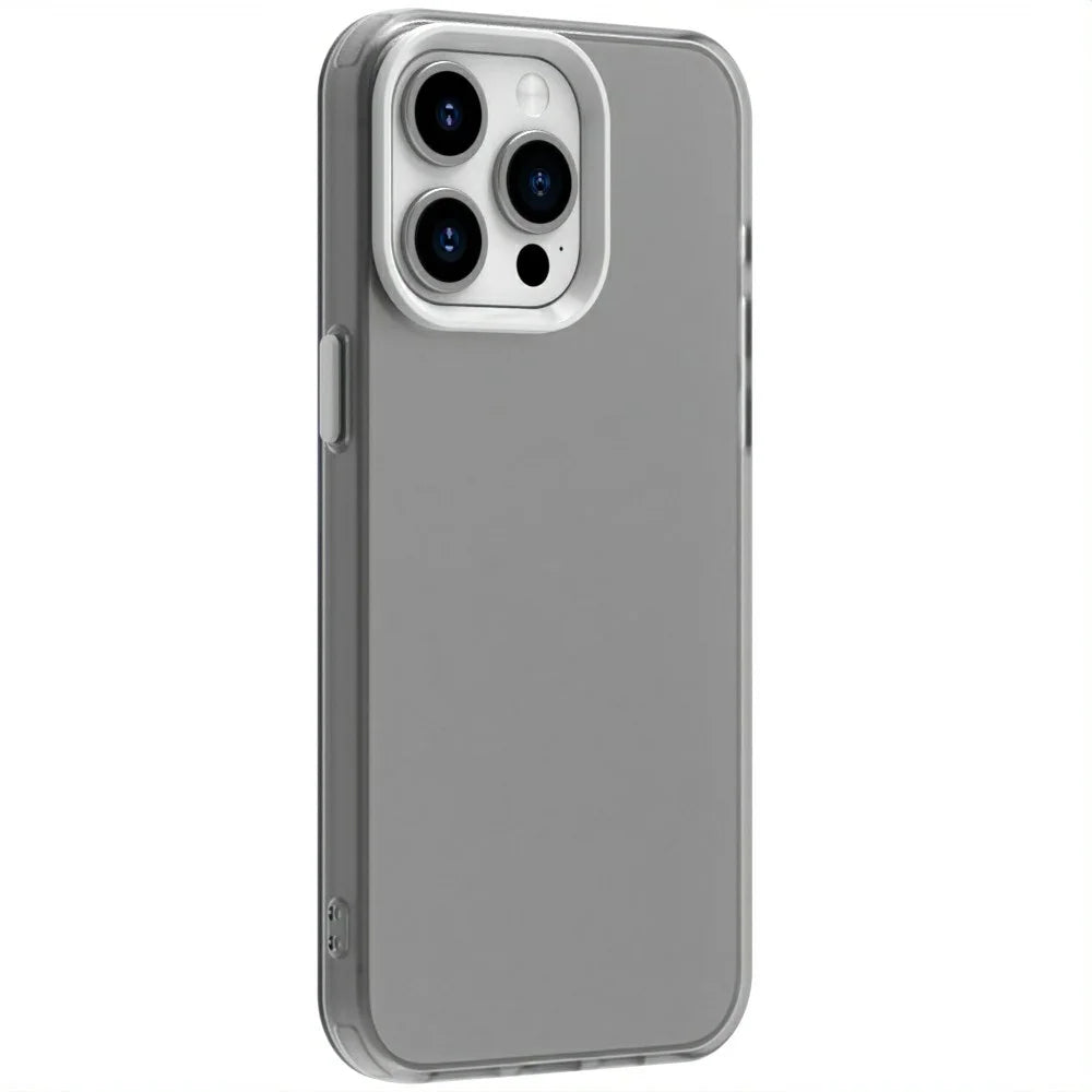 Candy Series For iPhone 15 Pro Case PC+TPU+PET Anti-Drop Phone Cover - White - 3