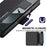 LC.IMEEKE L1 For Samsung Galaxy Z Fold6 5G Stand Case Texture PU Leather Wallet Phone Cover - Black - 6