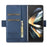 LC.IMEEKE L1 For Samsung Galaxy Z Fold4 5G Stand Case Texture PU Leather Wallet Phone Cover - Blue - 2