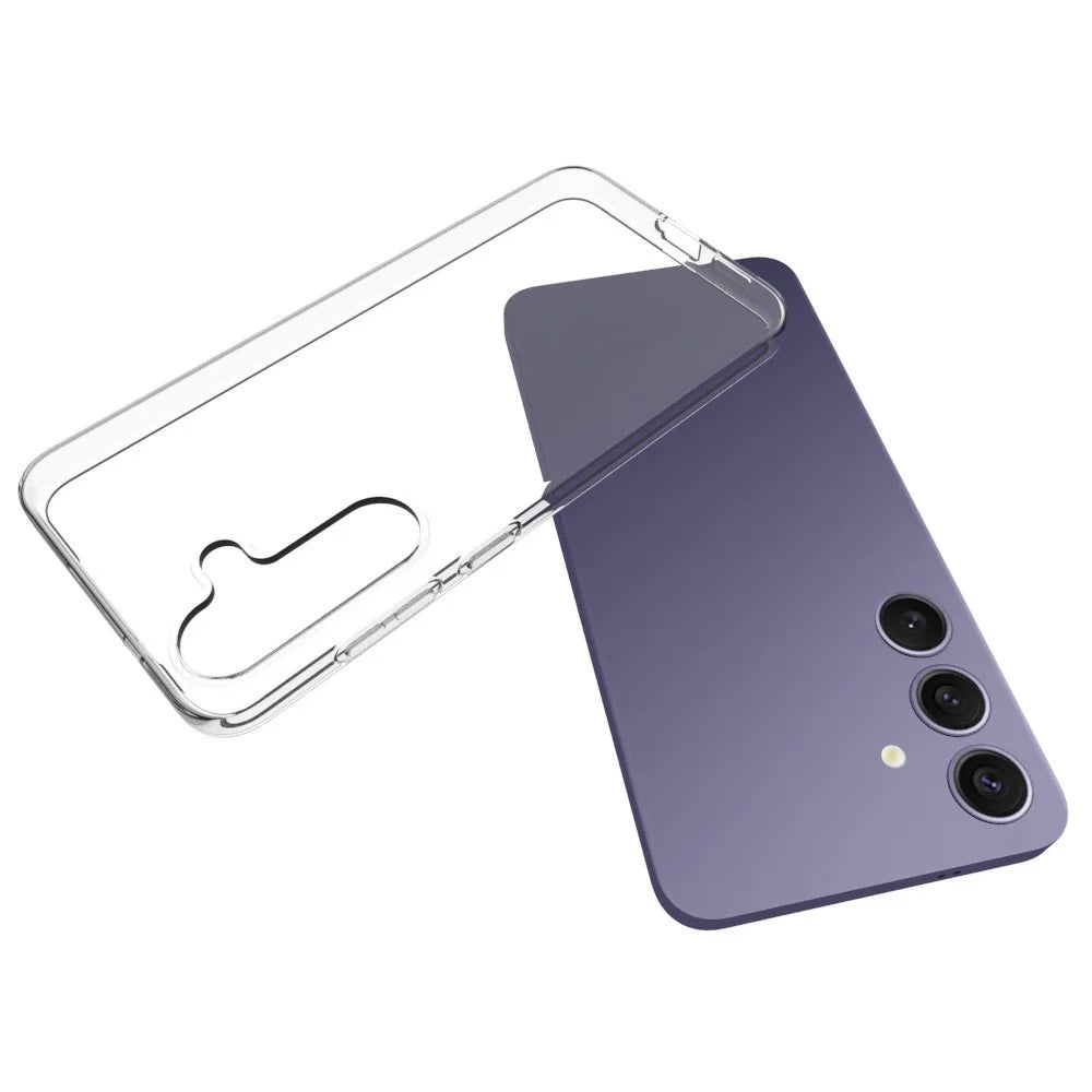 For Samsung Galaxy S25+ Clear Phone Case Watermark-Resistant TPU Back Cover - 4
