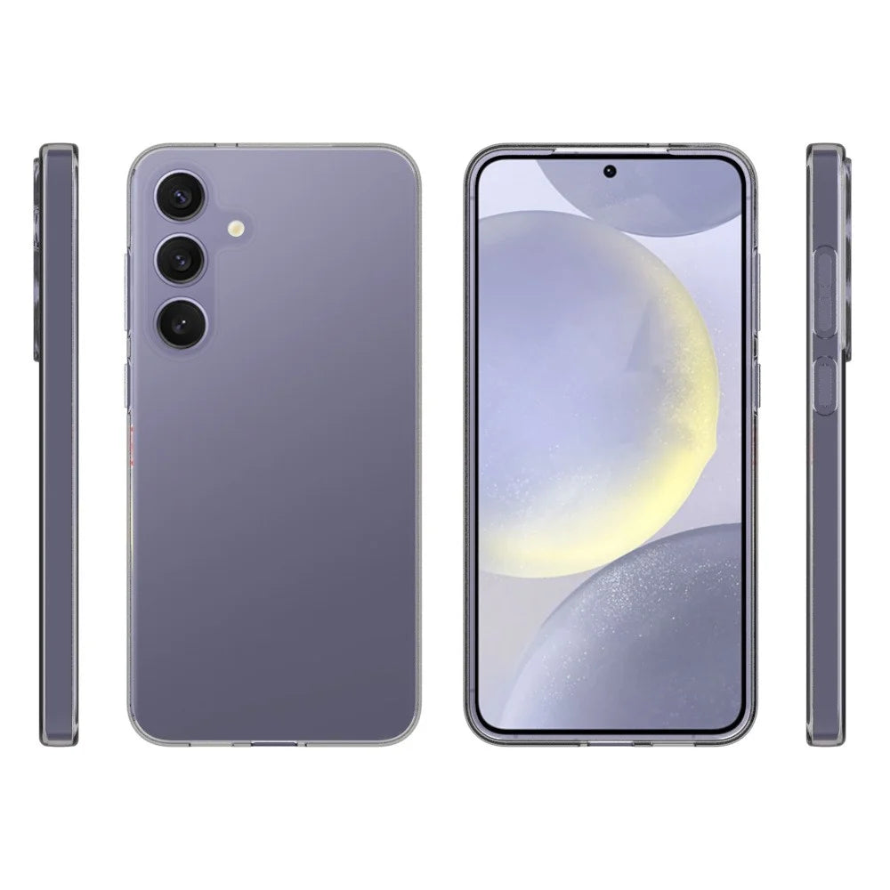 For Samsung Galaxy S25+ Clear Phone Case Watermark-Resistant TPU Back Cover - 5