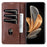AZNS For vivo Y300 Pro 5G Case Cowhide Texture PU Leather Wallet Phone Cover - Coffee - 2