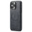 FIERRE SHANN 028 For iPhone 16 Pro Max Case Magnetic Detachable Card Slots Leather Back Cover - Black - 4