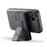 FIERRE SHANN 028 For iPhone 16 Case Magnetic Detachable Card Slots Leather Back Cover - Black - 4