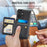 FIERRE SHANN 028 For iPhone 16 Case Magnetic Detachable Card Slots Leather Back Cover - Black - 6