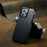 For iPhone 16 Pro Max Case Vertical Flip Leather Crazy Horse Texture Phone Cover - Black - 6