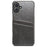 FIERRE SHANN For iPhone 16 Case Waxy PU Leather+PC Card Holder Phone Cover - Grey - 2