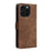 For iPhone 16 Pro Wallet Case RFID Blocking PU Leather Cover Stand View - Brown - 7