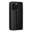 For iPhone 16 Pro Wallet Case Rhombus Imprinted Leather Phone Cover - Black - 6