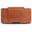 QIALINO Universal Genuine Cow Leather Waist Pouch Case for Under 6.9-inch Phones Drop-Proof Business Style Phone Bag - Brown - 7
