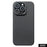 For iPhone 16 Pro Case 600D Fine Texture Aramid Fiber Phone Cover with Metal Lens Frame - Black - 1