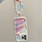 For iPhone 16 Pro Case Rainbow Graffiti 3D Heart Decor Silicone Phone Cover with Beaded Strap - 2