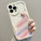 For iPhone 16 Pro Case Rainbow Graffiti 3D Heart Decor Silicone Phone Cover - 2