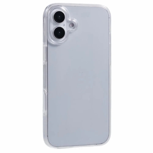 For iPhone 16 Case TPU Frame Clear Acrylic Back Phone Cover with PET Film - 1