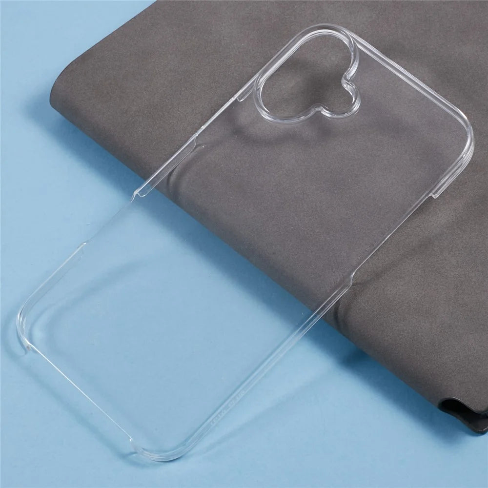 For iPhone 16 Case TPU Frame Clear Acrylic Back Phone Cover with PET Film - 7
