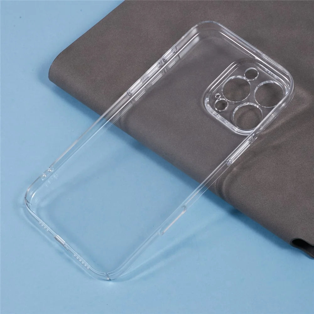 For iPhone 16 Pro Case Shock-Absorption Hard PC Phone Cover Transparent (Precise Lens Cutouts) - 6