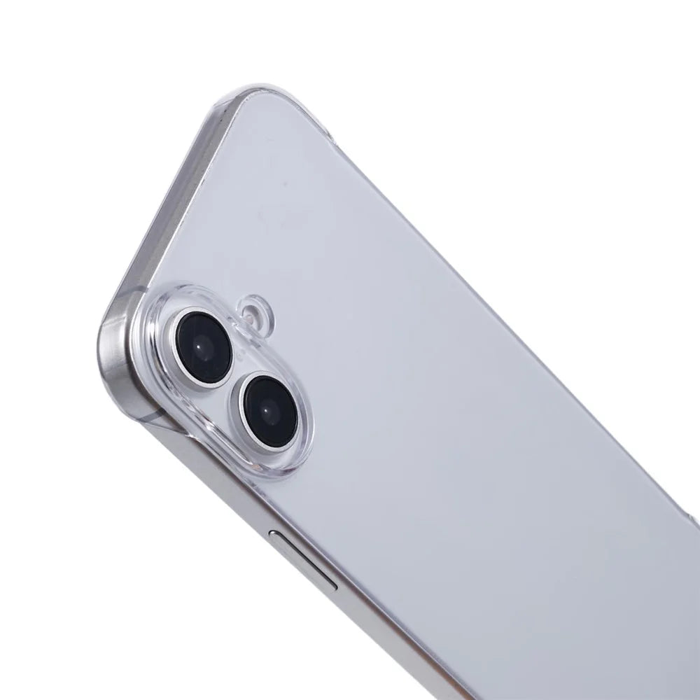 For iPhone 16 Plus Case Transparent PC Borderless Phone Cover - 6