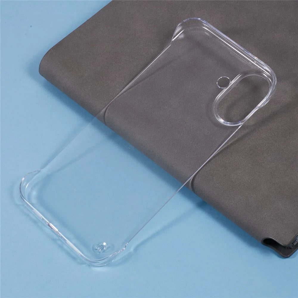 For iPhone 16 Plus Case Transparent PC Borderless Phone Cover - 7