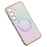 For Samsung Galaxy S23 FE Magnetic Case TPU Gradient Electroplated Phone Cover - Colorful White - 6