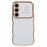 For Samsung Galaxy A34 5G Case Love Hearts TPU Phone Cover Curly Wave Frame Large Window - Ivory White - 1