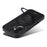 DENIOR For iPhone 16 Plus Case Rotating Magnetic Kickstand Genuine Cow Leather Phone Back Cover - Black - 6