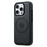 DENIOR For iPhone 16 Pro Max Case Compatible with MagSafe Carbon Fiber Texture Leather Back Cover - Black - 1