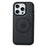 DENIOR For iPhone 16 Pro Max Case Compatible with MagSafe Carbon Fiber Texture Leather Back Cover - Black - 3