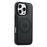 DENIOR For iPhone 16 Pro Max Case Compatible with MagSafe Carbon Fiber Texture Leather Back Cover - Black - 4
