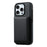 DENIOR For iPhone 16 Pro Max Magnetic Case Carbon Fiber Texture Leather Back Cover with Detachable Card Bag - Black - 2