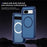 For Google Pixel 8a Magnetic Case Matte TPU+PC Back Drop-Proof Phone Cover - Royal Blue + Blue - 3